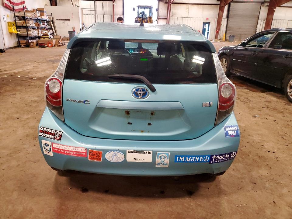 2012 Toyota Prius VIN JTDKDTB30C1003016 COPART salvage auction — FRONT END, Mi - Certificate Of Title, sold $300 on 2026-07-31 (photo 6)