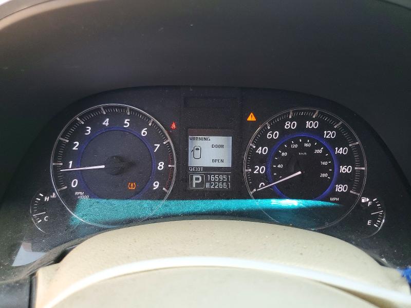2012 Infiniti VIN JN8AS1MU6CM120808 COPART salvage auction — FRONT END, Nv - Salvage Title, sold $475 on 2026-07-29 (photo 9)