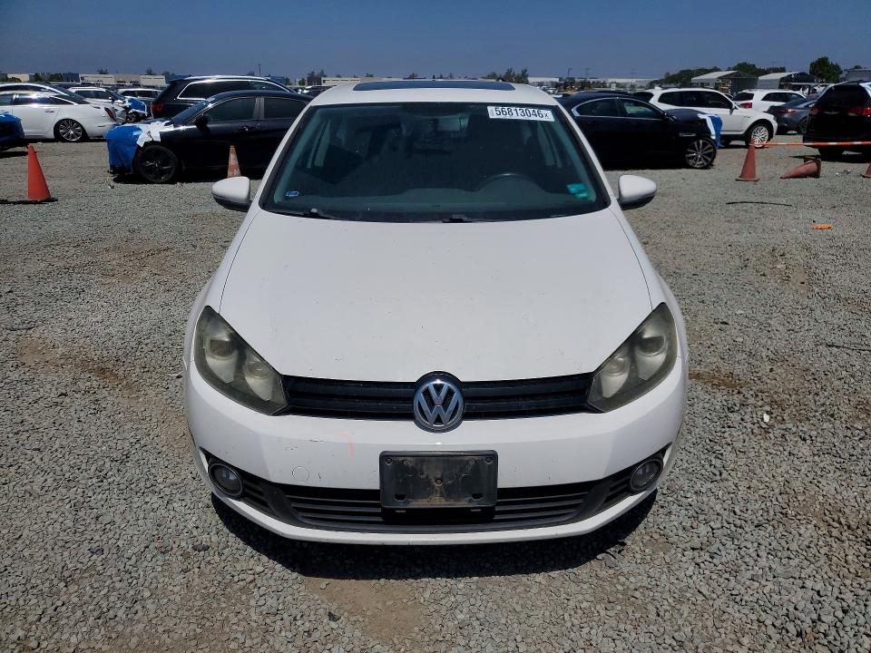 2012 Volkswagen Golf VIN WVWBM7AJ4CW268340 COPART salvage auction — REAR END, Ca - Salvage Certificate, sold $1,550 on 2026-07-02 (photo 5)