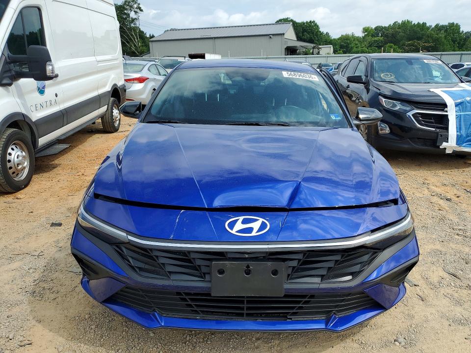 2025 Hyundai Elantra VIN KMHLM4DJ1SU145163 COPART salvage auction — FRONT END, Va - Cert Of Title - Salvage, sold $6,900 on 2026-07-17 (photo 5)