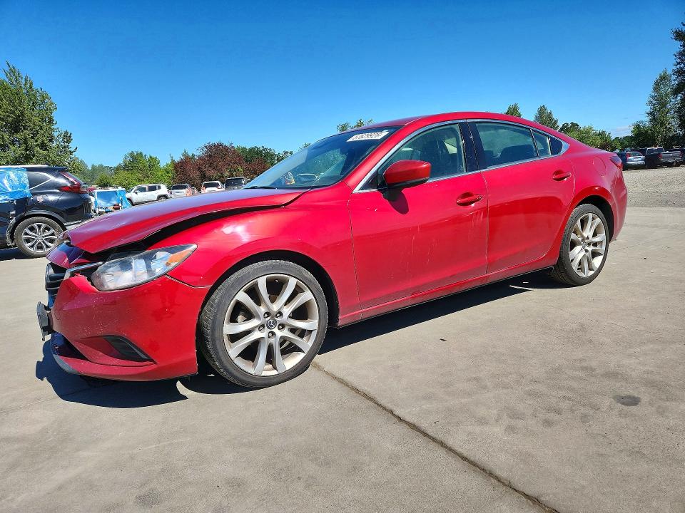 2017 Mazda 6 VIN JM1GL1V50H1140927 COPART salvage auction — FRONT END, Or - Salvage Title Certificate, sold $2,150 on 2026-08-03 (photo 1)