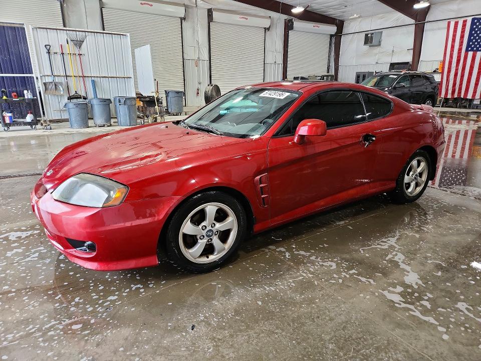 2006 Hyundai Tiburon VIN KMHHM65D26U211087 COPART salvage auction — REAR END, Il - Salvage Certificate, sold $350 on 2026-07-20 (photo 1)