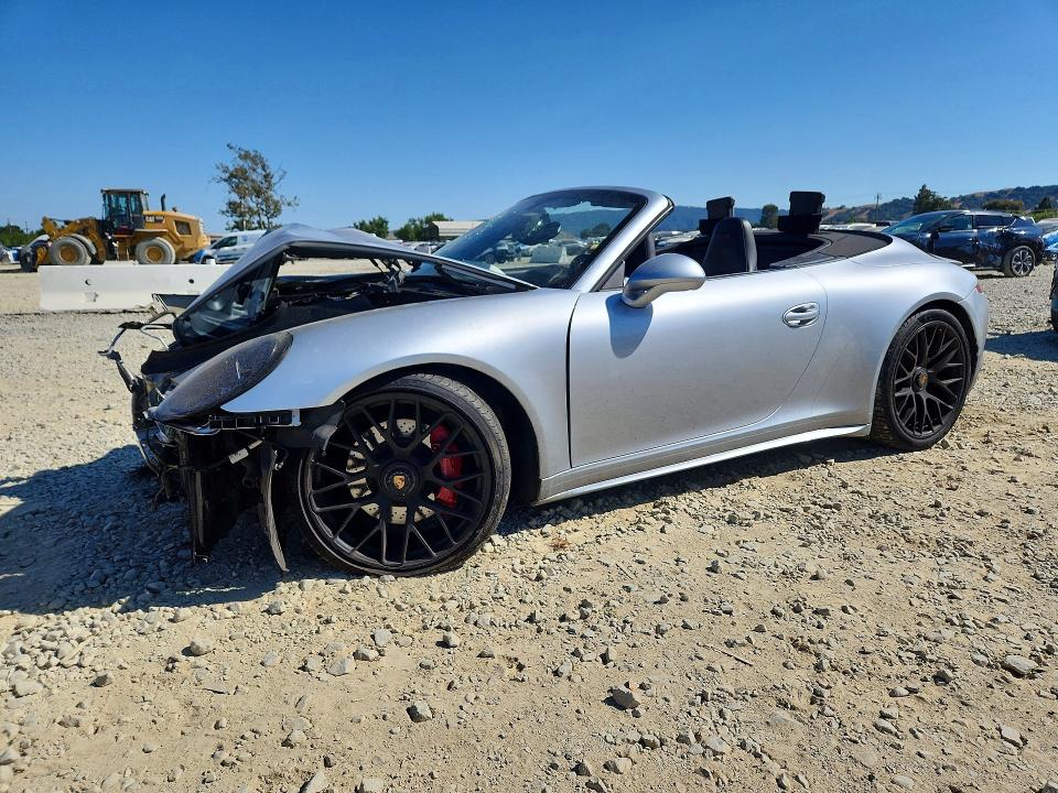 2015 Porsche 911 VIN WP0CB2A92FS154500 COPART salvage auction — FRONT END, Ca - Salvage Certificate, sold $5,700 on 2026-08-18 (photo 1)