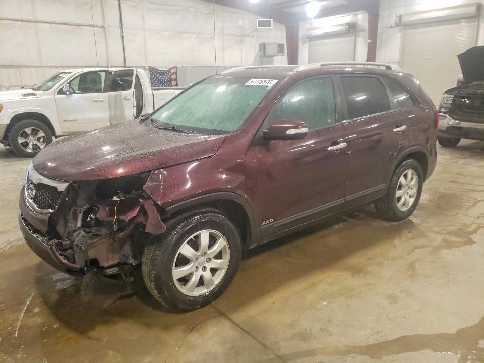 2012 Kia VIN 5XYKTDA26CG259355 COPART salvage auction — FRONT END, Mn - Cert Of Title-Prior Salvage, sold $175 on 2026-07-27 (photo 1)