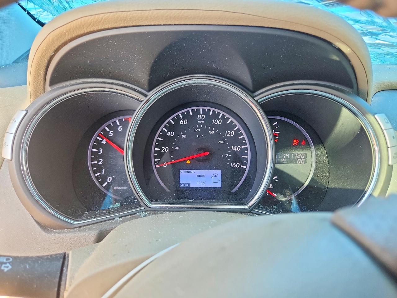 2011 Nissan Murano VIN JN8AZ1MU4BW059893 COPART salvage auction — Rollover, AL - CERT OF TITLE-SALVAGE TITLE, sold $475 on 2026-07-02 (photo 9)