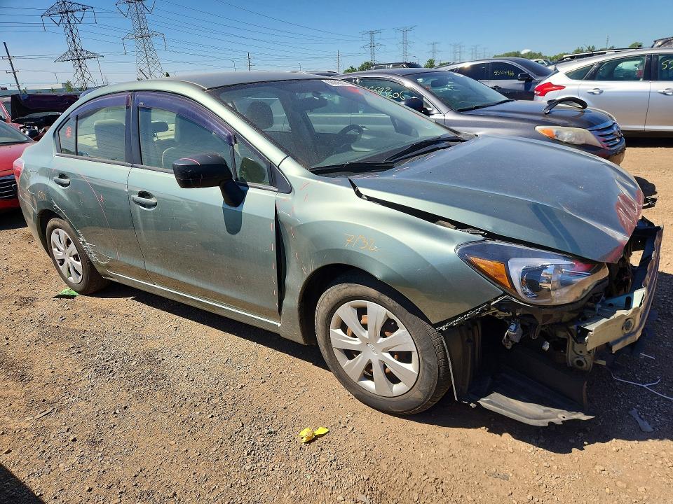 2016 Subaru Impreza VIN JF1GJAA61GH021879 COPART salvage auction — FRONT END, Il - Salvage Certificate, sold $1,800 on 2026-07-07 (photo 4)