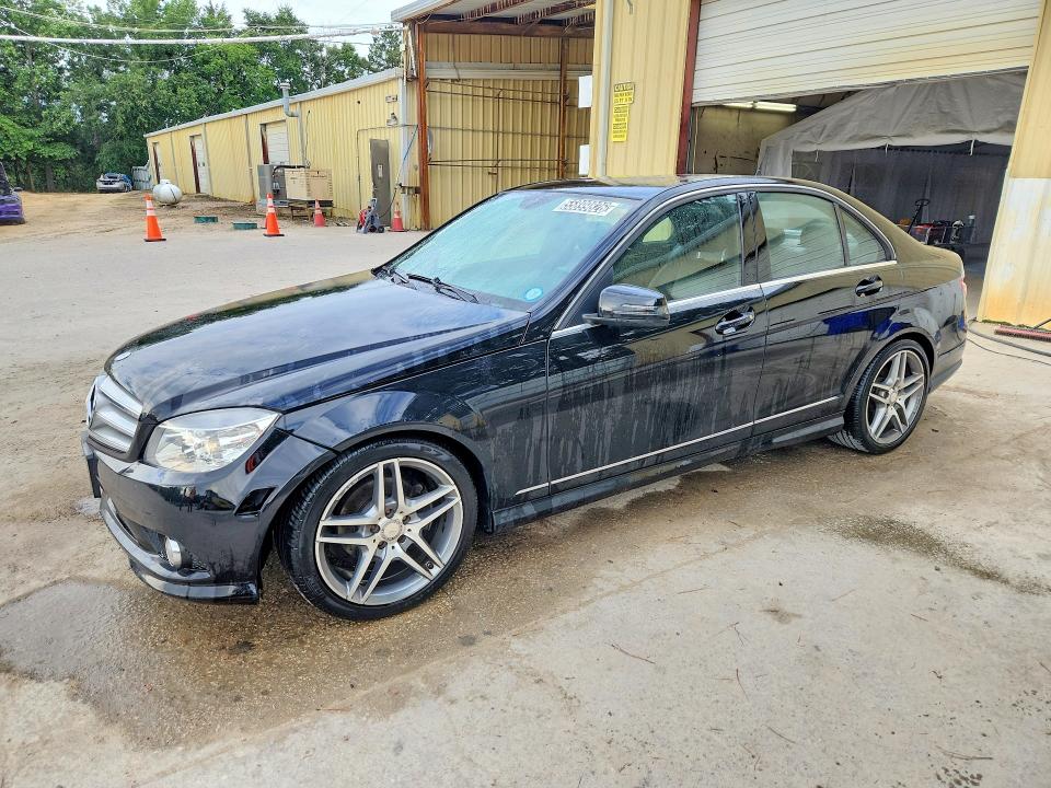 2010 Mercedes-benz C class VIN WDDGF5EB6AR123390 COPART salvage auction — FRONT END, IN - CERTIFICATE OF TITLE, sold $250 on 2026-07-09 (photo 1)
