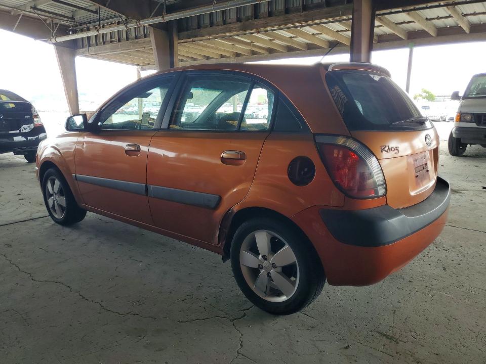 2007 Kia Rio VIN KNADE163476207196 COPART salvage auction — REAR END, Ca - Salvage Certificate, sold $300 on 2026-07-02 (photo 2)