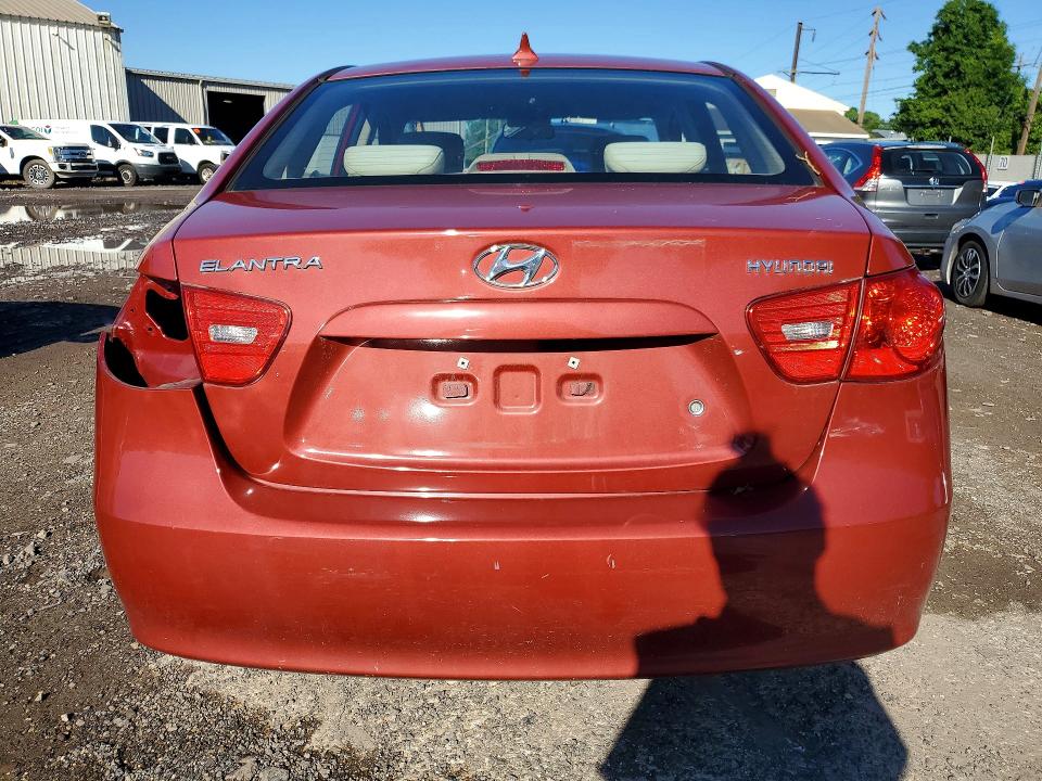 2009 Hyundai Elantra VIN KMHDU46D89U788261 COPART salvage auction — FRONT END, Pa - Cert Of Salv-R=Reconstructed, sold $625 on 2026-07-08 (photo 6)