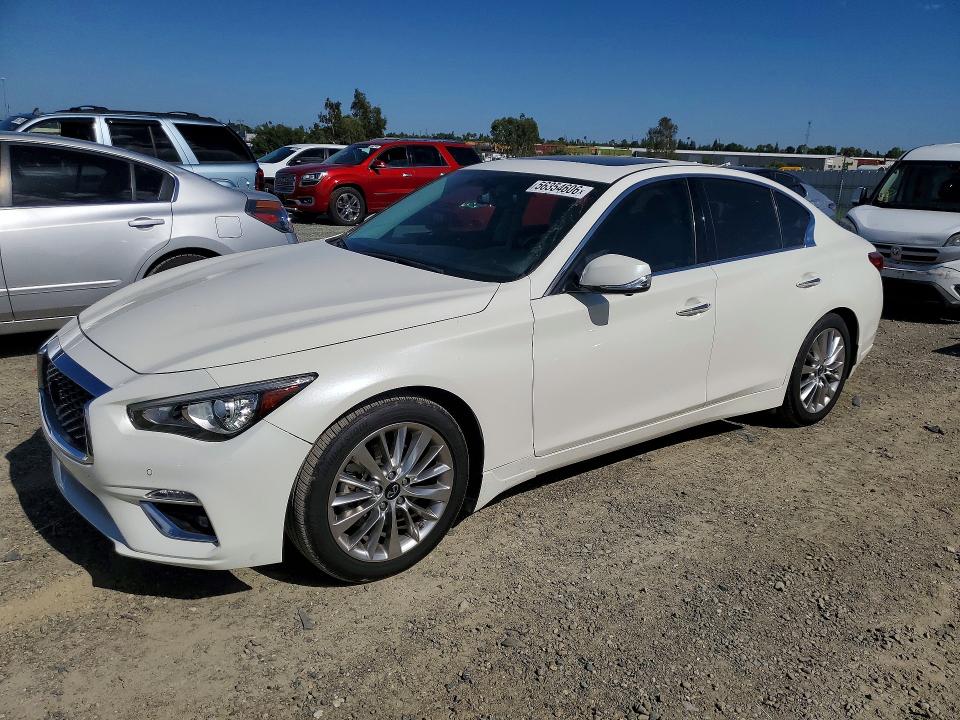 2021 Infiniti Q50 VIN JN1EV7BR7MM754686 — COPART salvage auction photo
