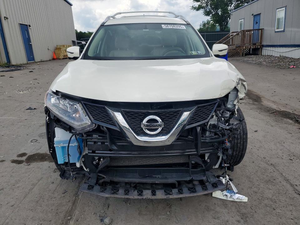 2016 Nissan Rogue VIN JN8AT2MV4GW131179 COPART salvage auction — FRONT END, Pa - Certificate Of Salvage, sold $2,200 on 2026-07-24 (photo 5)