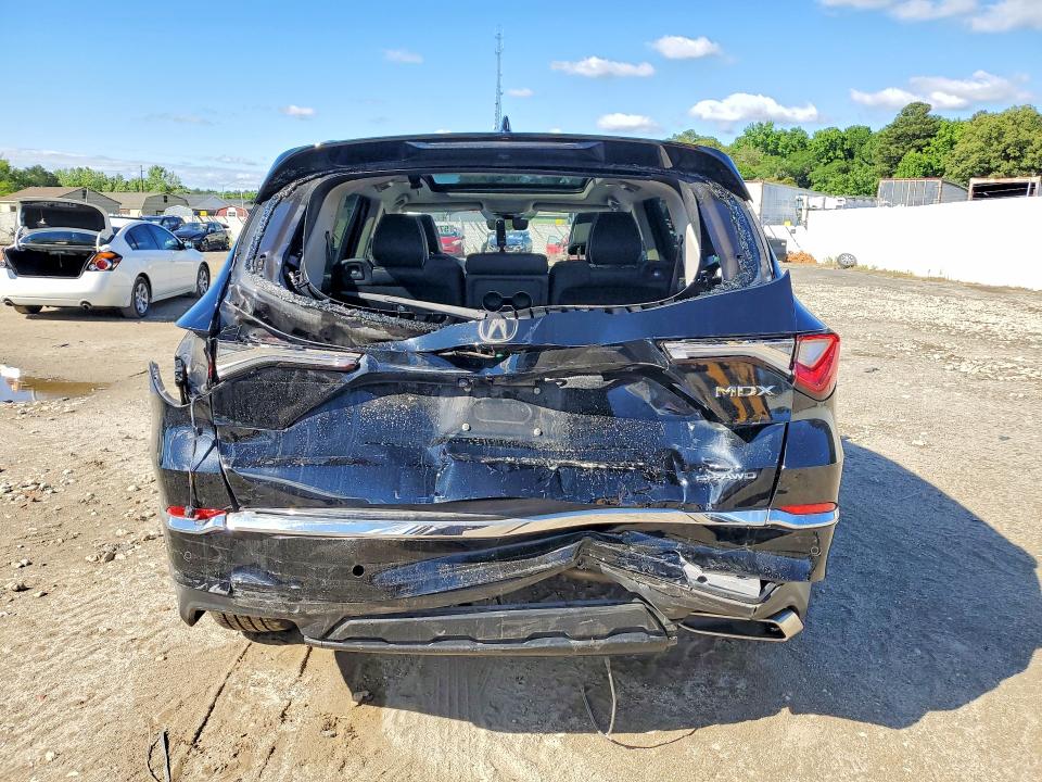 2022 Acura Mdx VIN 5J8YE1H82NL045890 COPART salvage auction — REAR END, MD - CERT OF SALVAGE > 75% DAMAGE, sold $11,400 on 2026-09-15 (photo 6)