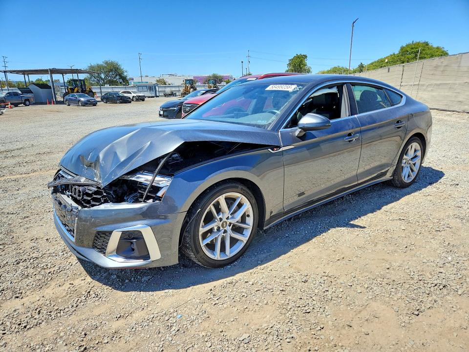 2023 Audi VIN WAUDACF56PA010701 COPART salvage auction — FRONT END, Ca - Salvage Certificate, sold $8,300 on 2026-07-28 (photo 1)