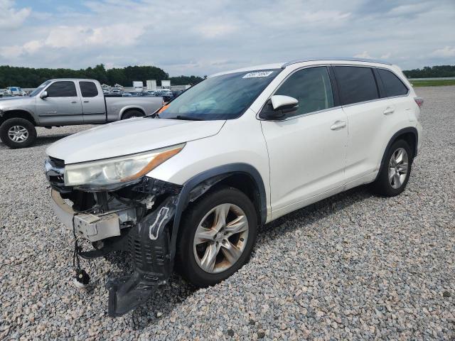 2014 Toyota Highlander VIN 5TDYKRFH1ES033852 COPART salvage auction — FRONT END, Nc - Salvage Certificate Of Title, sold $1,500 on 2026-07-28 (photo 1)