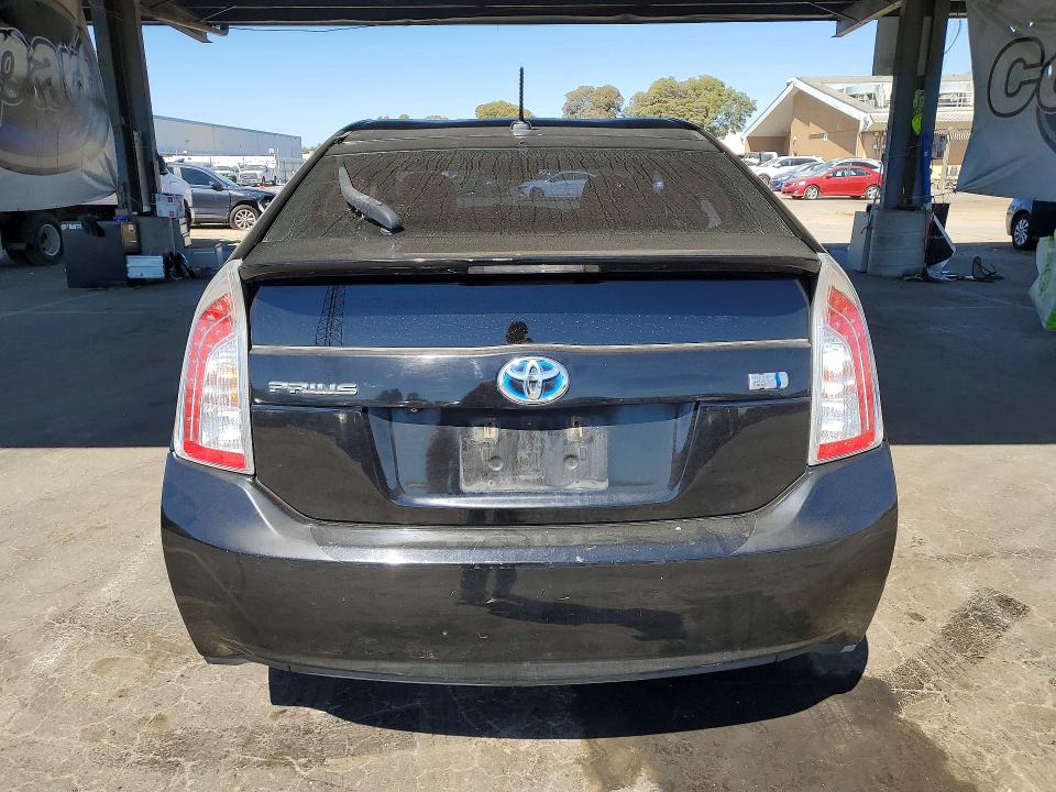 2012 Toyota Prius VIN JTDKN3DUXC5413155 COPART salvage auction — VANDALISM, CA - SALVAGE CERTIFICATE, sold $1,400 on 2026-07-14 (photo 6)