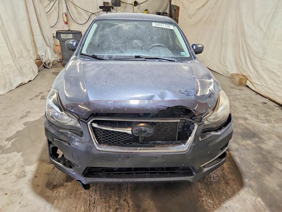 2016 Subaru Impreza VIN JF1GPAA61G8234037 COPART salvage auction — FRONT END, Pa - Certificate Of Salvage, sold $300 on 2026-07-09 (photo 5)