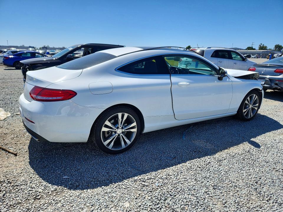 2017 Mercedes-benz C-klasse VIN WDDWJ4JB6HF430421 COPART salvage auction — FRONT END, Ca - Salvage Certificate, sold $3,550 on 2026-07-31 (photo 3)