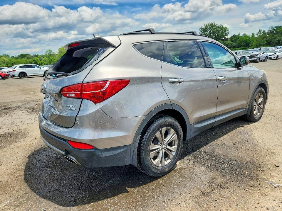 2014 Hyundai Santa fe VIN 5XYZUDLB5EG218372 COPART salvage auction — REAR END, Ct - Cert Of Title-Salvage, sold $575 on 2026-07-28 (photo 3)