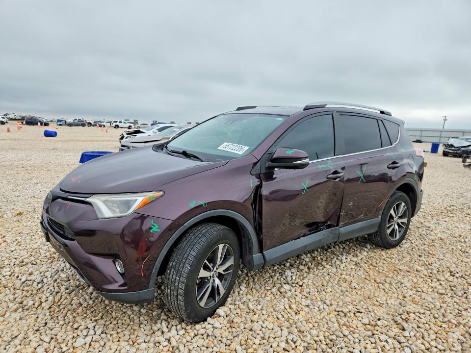 2018 Toyota Rav 4 VIN 2T3WFREV7JW425424 COPART salvage auction — SIDE, Tx - Salvage Vehicle Title, sold $550 on 2026-07-30 (photo 1)