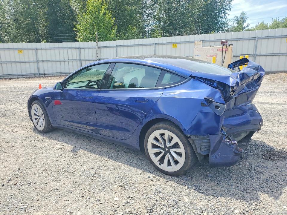 2022 Tesla Model 3 VIN 5YJ3E1EA7NF369193 COPART salvage auction — REAR END, WA - BILL OF SALE-PARTS ONLY, sold $2,950 on 2026-07-13 (photo 2)