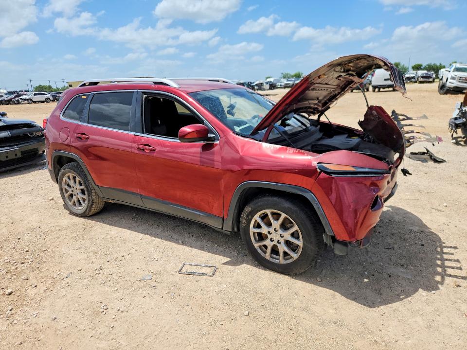 2014 Jeep Cherokee VIN 1C4PJLCS2EW155518 COPART salvage auction — FRONT END, Tx - Salvage Vehicle Title, sold $900 on 2026-07-02 (photo 4)