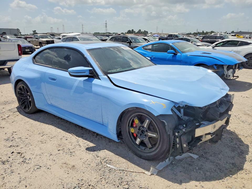 2024 BMW M2 VIN 3MF13DM02R8D94517 COPART salvage auction — FRONT END, Tx - Salvage Vehicle Title, sold $26,500 on 2026-07-10 (photo 4)