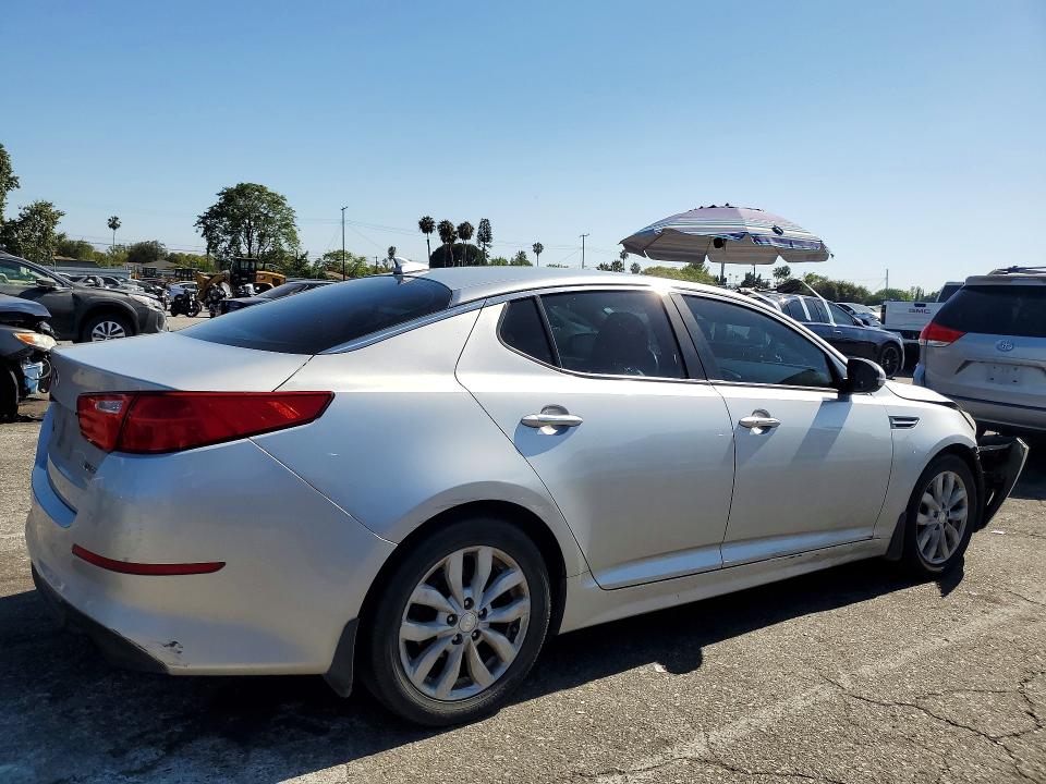 2014 Kia Optima VIN 5XXGN4A76EG301624 COPART salvage auction — FRONT END, Ca - Salvage Certificate, sold $625 on 2026-07-17 (photo 3)
