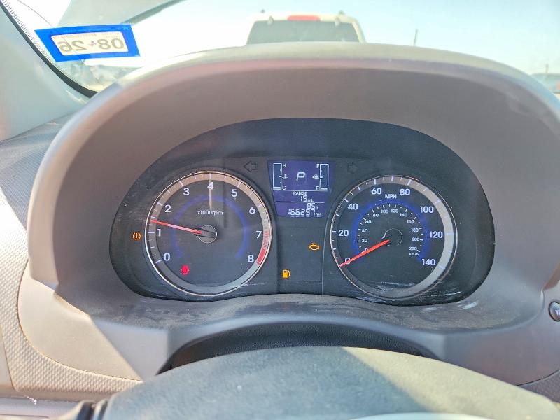 2016 Hyundai Accent VIN KMHCT4AE9GU991395 COPART salvage auction — REAR END, Tx - Salvage Vehicle Title, sold $90 on 2026-07-14 (photo 9)