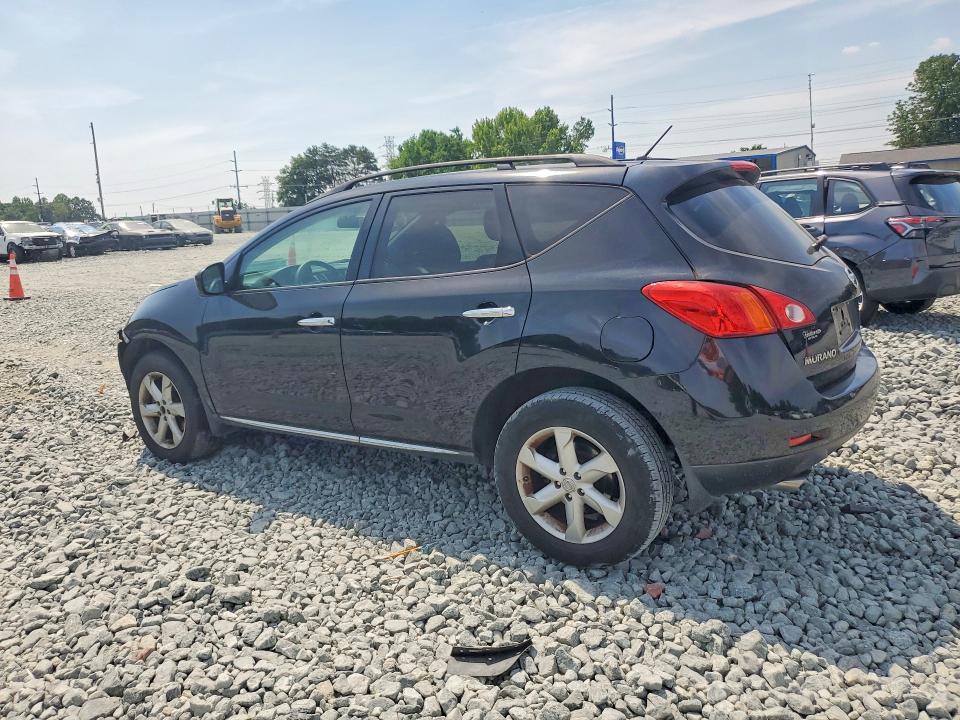 2009 Nissan Murano VIN JN8AZ18UX9W011058 COPART salvage auction — FRONT END, Nc - Salvage Certificate Of Title, sold $375 on 2026-07-15 (photo 2)