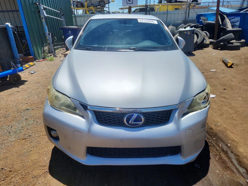 2012 Lexus Ct VIN JTHKD5BH7C2074889 COPART salvage auction — FRONT END, CO - SALVAGE TITLE, sold $2,500 on 2026-07-27 (photo 5)
