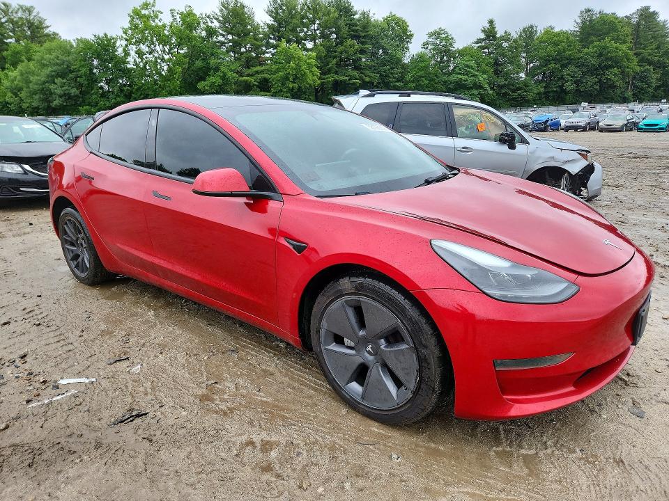 2023 Tesla Model 3 VIN 5YJ3E1EA3PF431725 COPART salvage auction — REAR END, Ma - Cert Of Title-Salvage, sold $5,700 on 2026-07-09 (photo 4)