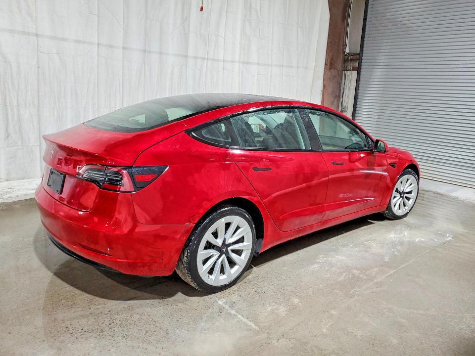 2022 Tesla Model 3 VIN 5YJ3E1EAXNF190761 COPART salvage auction — FRONT END, Fl - Certificate Of Title, sold $9,100 on 2026-07-08 (photo 3)