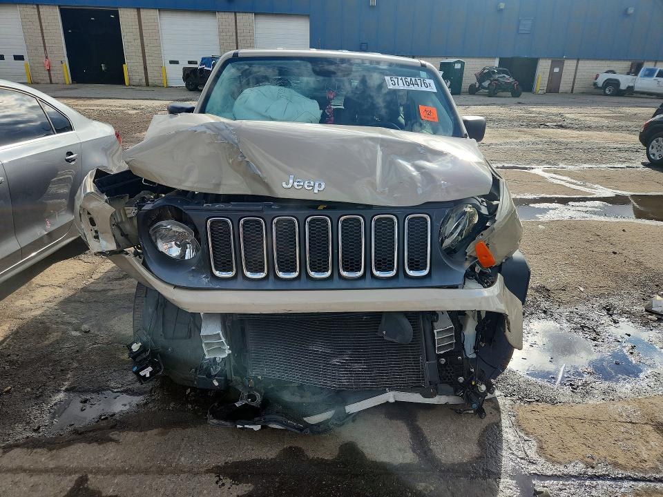 2015 Jeep VIN ZACCJAAT0FPB55713 COPART salvage auction — FRONT END, Mi - Certificate Of Title, sold $300 on 2026-07-31 (photo 5)