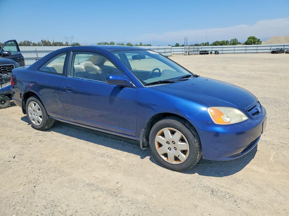 2001 Honda Civic VIN 1HGEM21931L071651 COPART salvage auction — REAR END, Ca - Dis/Dlr/Exp Only Clean Title, sold $375 on 2026-07-10 (photo 4)