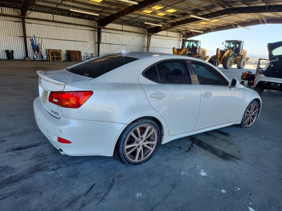 2007 Lexus Is VIN JTHBE262275012113 COPART salvage auction — FRONT END, Ca - Dis/Dlr/Exp Clean W/Salv Hist, sold $250 on 2026-07-30 (photo 3)