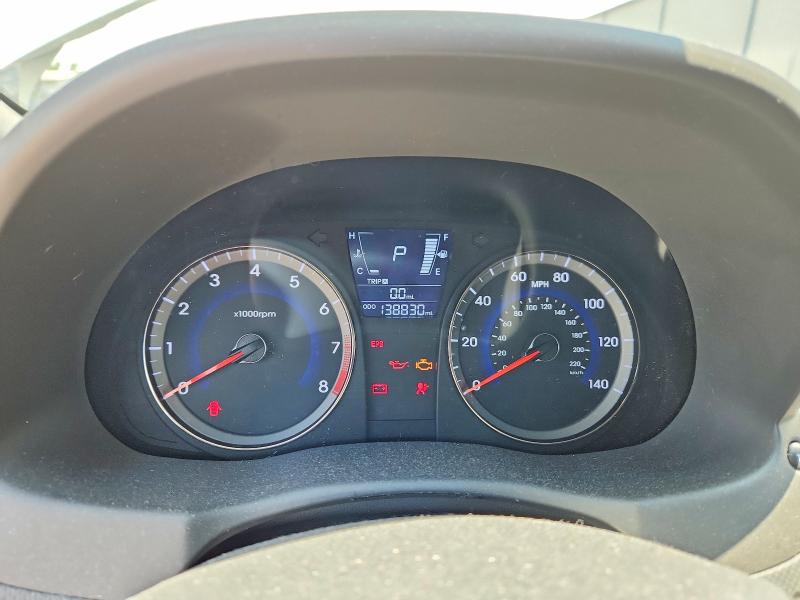 2012 Hyundai Accent VIN KMHCT5AEXCU049288 COPART salvage auction — WATER/FLOOD, Salvage Title, sold $350 on 2026-07-20 (photo 9)