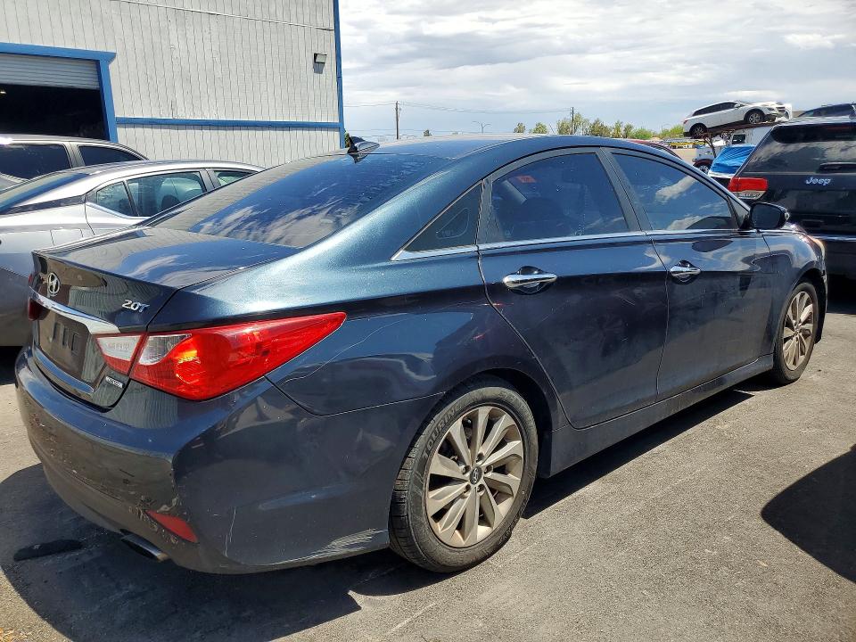 2014 Hyundai Sonata VIN 5NPEC4AB7EH895856 COPART salvage auction — FRONT END, Mt - Certificate Of Title, sold $375 on 2026-07-29 (photo 3)