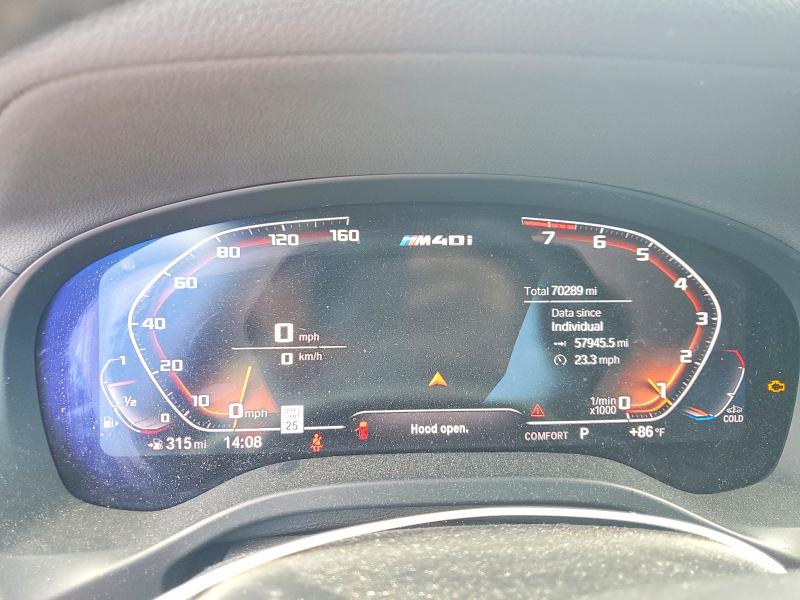 2020 BMW X4 VIN 5UX2V5C01L9C26357 COPART salvage auction — FRONT END, Hi - Certificate Of Salvage, sold $2 on 2026-07-20 (photo 9)