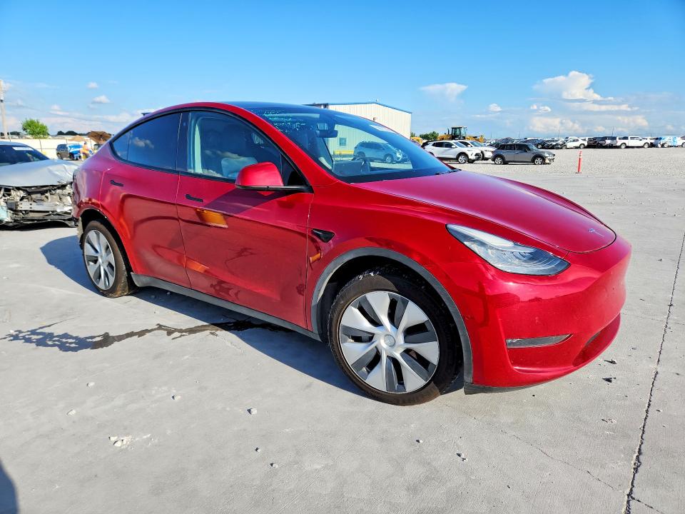 2020 Tesla Model y VIN 5YJYGDEE4LF031719 COPART salvage auction — REAR END, Tx - Salvage Vehicle Title, sold $7,800 on 2026-07-04 (photo 4)
