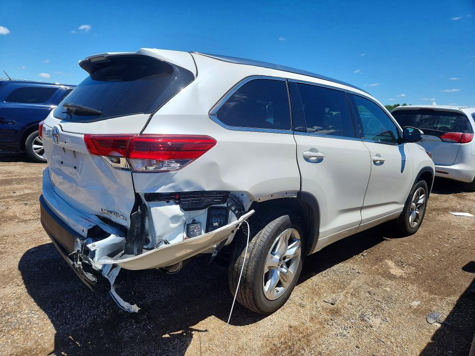 2018 Toyota Highlander VIN 5TDDZRFH2JS891304 COPART salvage auction — REAR END, Il - Salvage Certificate, sold $12,100 on 2026-07-28 (photo 3)