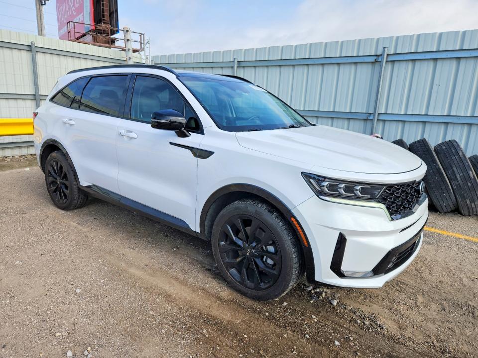 2021 Kia Sorento VIN 5XYRK4LF0MG020841 COPART salvage auction — HAIL, Ks - Cert Of Title-Salvage, sold $12,100 on 2026-07-20 (photo 4)