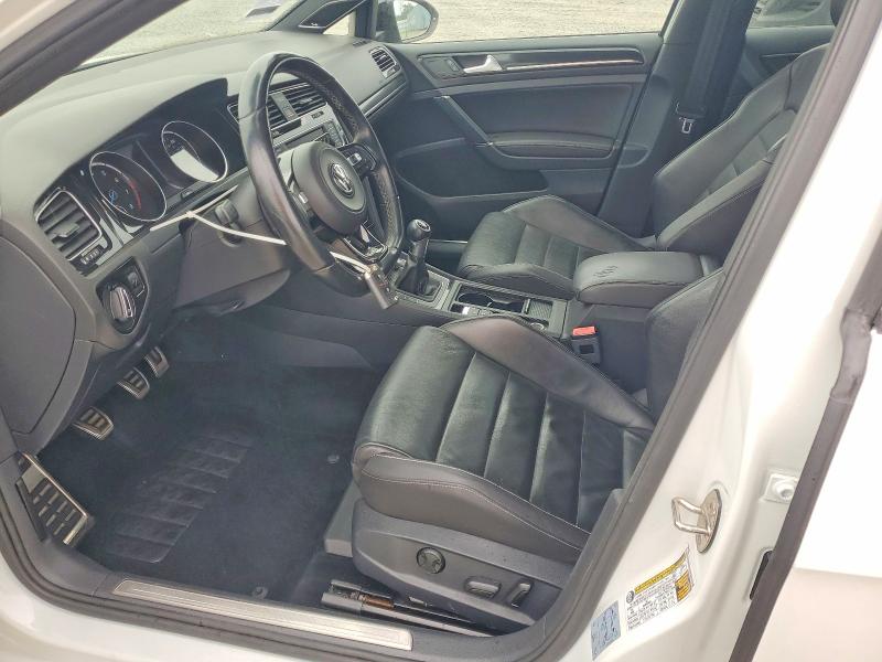 2016 Volkswagen Golf r VIN WVWUF7AU9GW141666 COPART salvage auction — BURN, CA - NON-REPAIRABLE VEHICLE CERT, sold $2,400 on 2026-07-24 (photo 7)