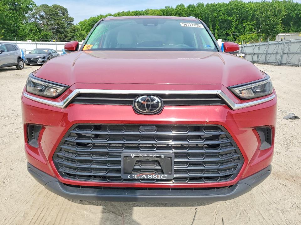 2024 Toyota Highlander VIN 5TDAAAB5XRS039057 COPART salvage auction — REAR END, Va - Cert Of Title - Salvage, sold $300 on 2026-07-21 (photo 5)