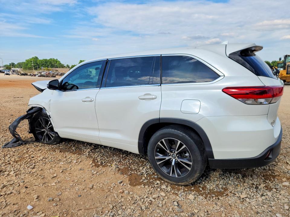 2018 Toyota Highlander VIN 5TDZZRFH1JS248951 COPART salvage auction — FRONT END, Al - Cert Of Title-Salvage Title, sold $3,550 on 2026-07-29 (photo 2)