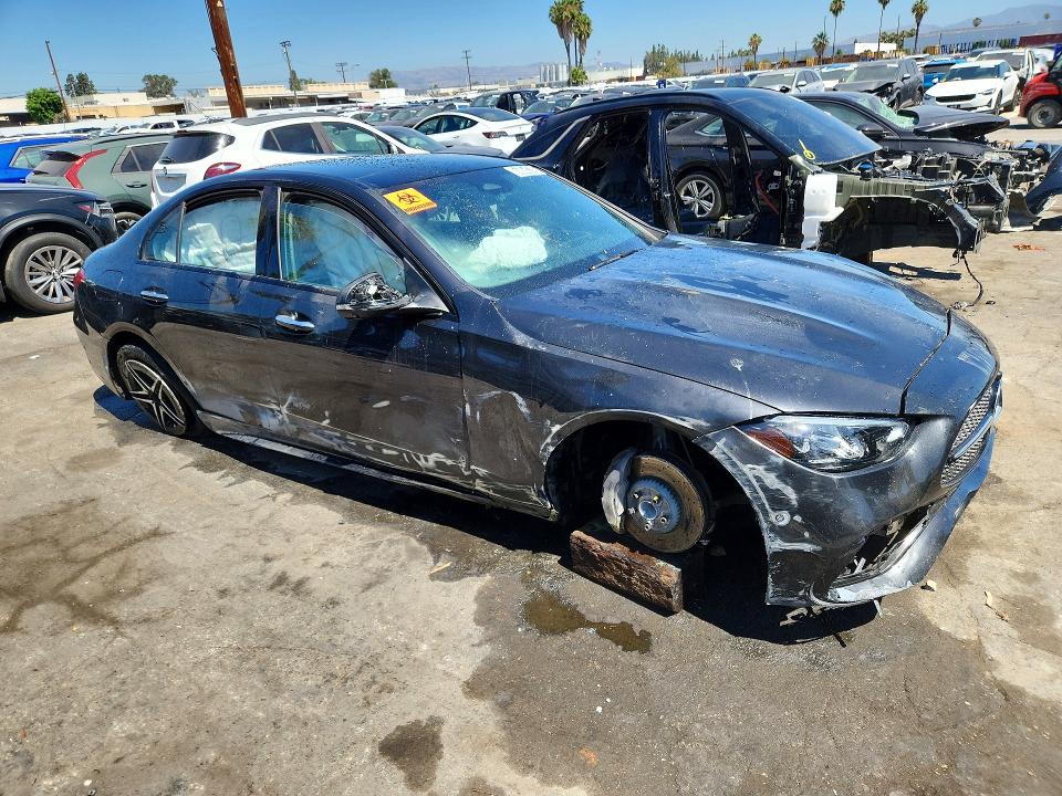 2023 Mercedes-benz C class VIN W1KAF4GB7PR093256 COPART salvage auction — UNDERCARRIAGE, CA - CERTIFICATE OF TITLE, sold $1,400 on 2026-07-28 (photo 4)