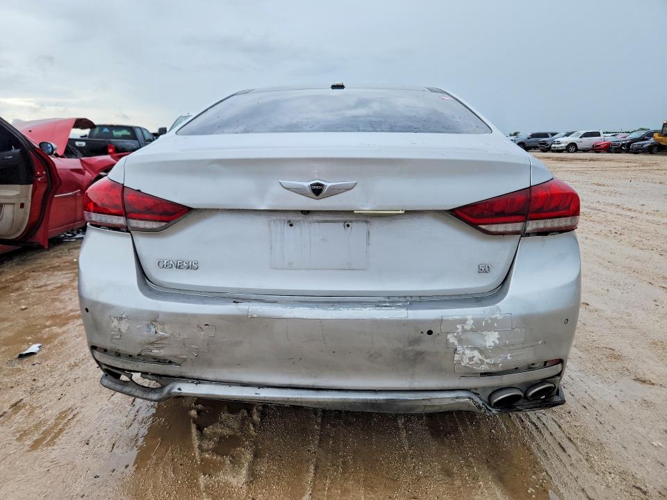 2015 Hyundai Genesis VIN KMHGN4JF9FU067154 COPART salvage auction — REAR END, Tx - Certificate Of Title (P), sold $2,000 on 2026-07-09 (photo 6)