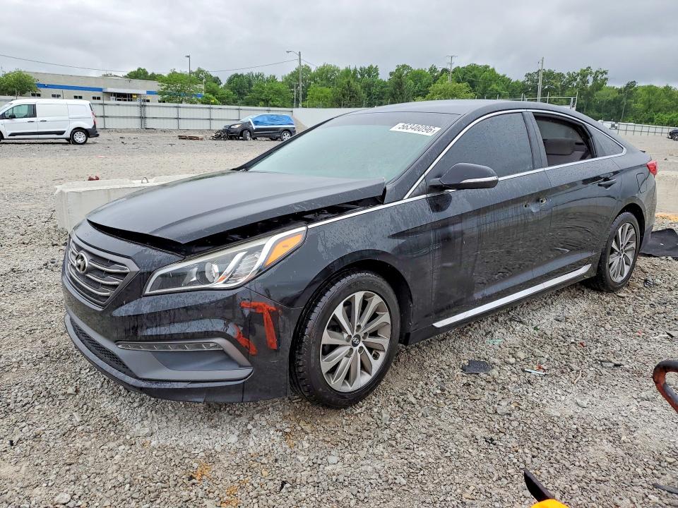 2015 Hyundai Sonata VIN 5NPE34AFXFH034546 COPART salvage auction — FRONT END, Ky - Bill Of Sale/Part Only/No Titl, sold $450 on 2026-07-02 (photo 1)