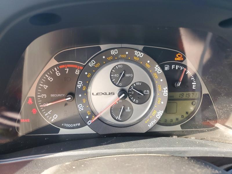 2004 Lexus Is 300 VIN JTHBD192540090628 COPART salvage auction — FRONT END, Ca - Salvage Certificate, sold $500 on 2026-07-14 (photo 9)