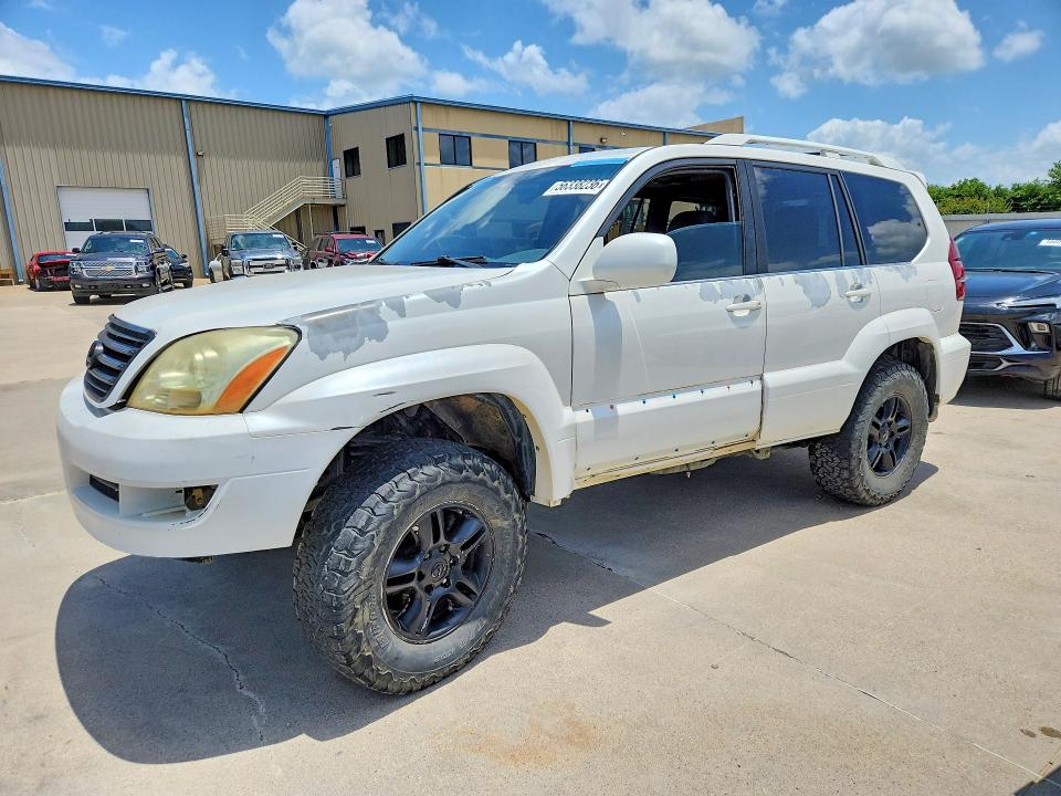 2004 Lexus Gx 470 VIN JTJBT20X140057982 COPART salvage auction — FRONT END, Tx - Bonded Title - Clean, sold $2,650 on 2026-07-09 (photo 1)