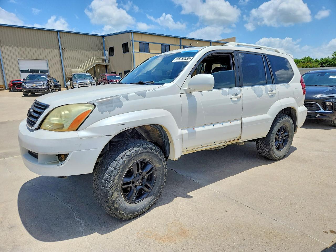 2004 Lexus GX 470 VIN JTJBT20X140057982 COPART salvage auction — Front End, TX - BONDED TITLE - CLEAN, sold $1,950 on 2026-07-09 (photo 1)